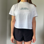 Sample - Hot Girls Love Dragons Boxy Cropped Tee