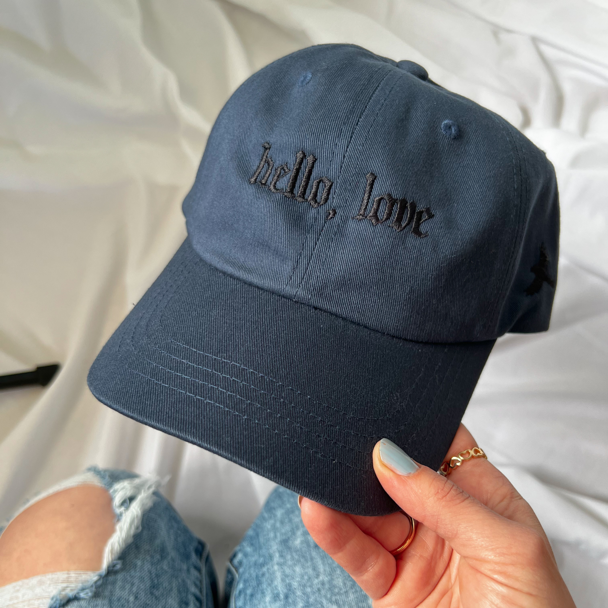Hello, Love Embroidered Dad Hat