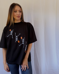 Sample - Bookish Skellies Oversized Box Tee