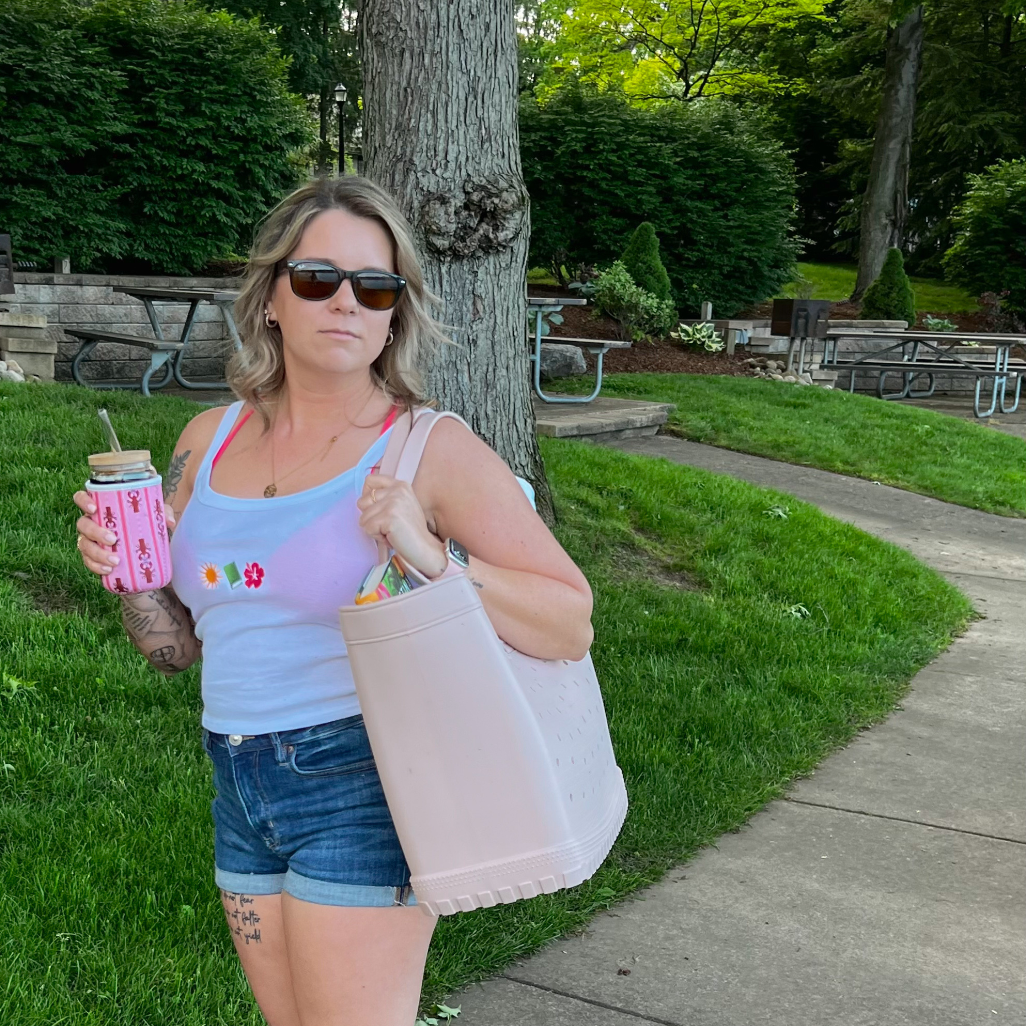 Sample - Book Girl Summer Embroidered Tank