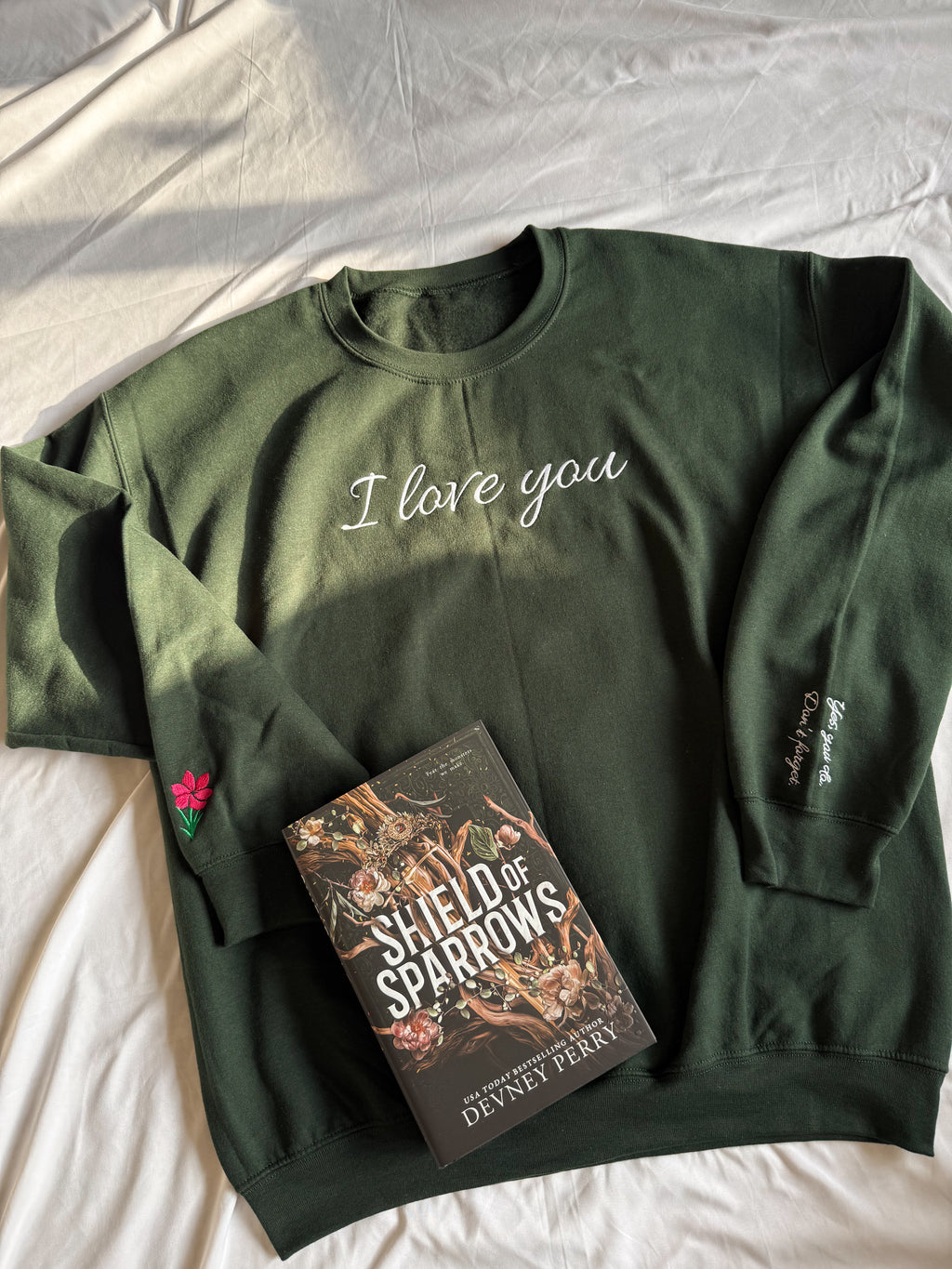 I Love You Embroidered Crewneck