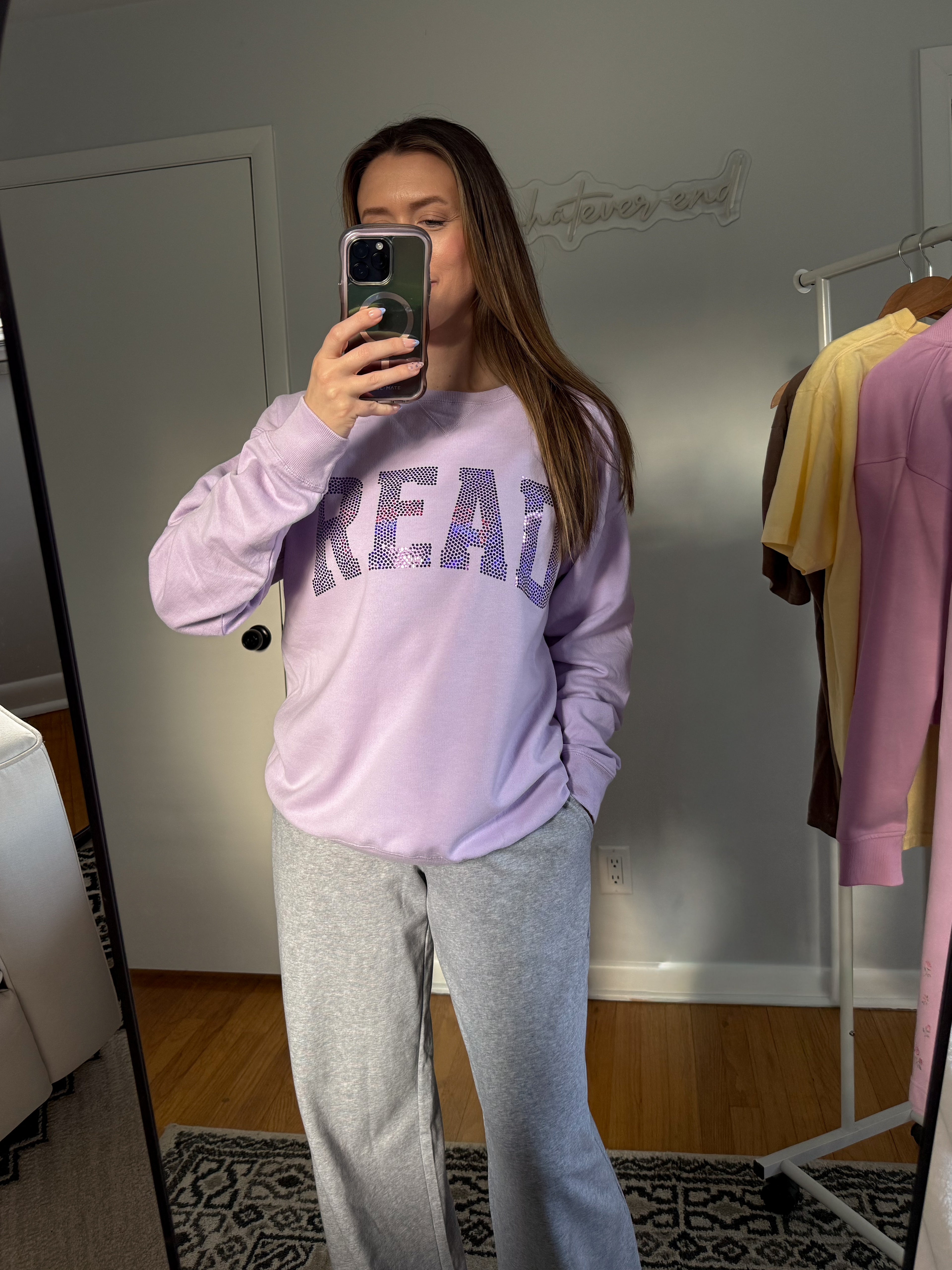 Read Crewneck - Lavender