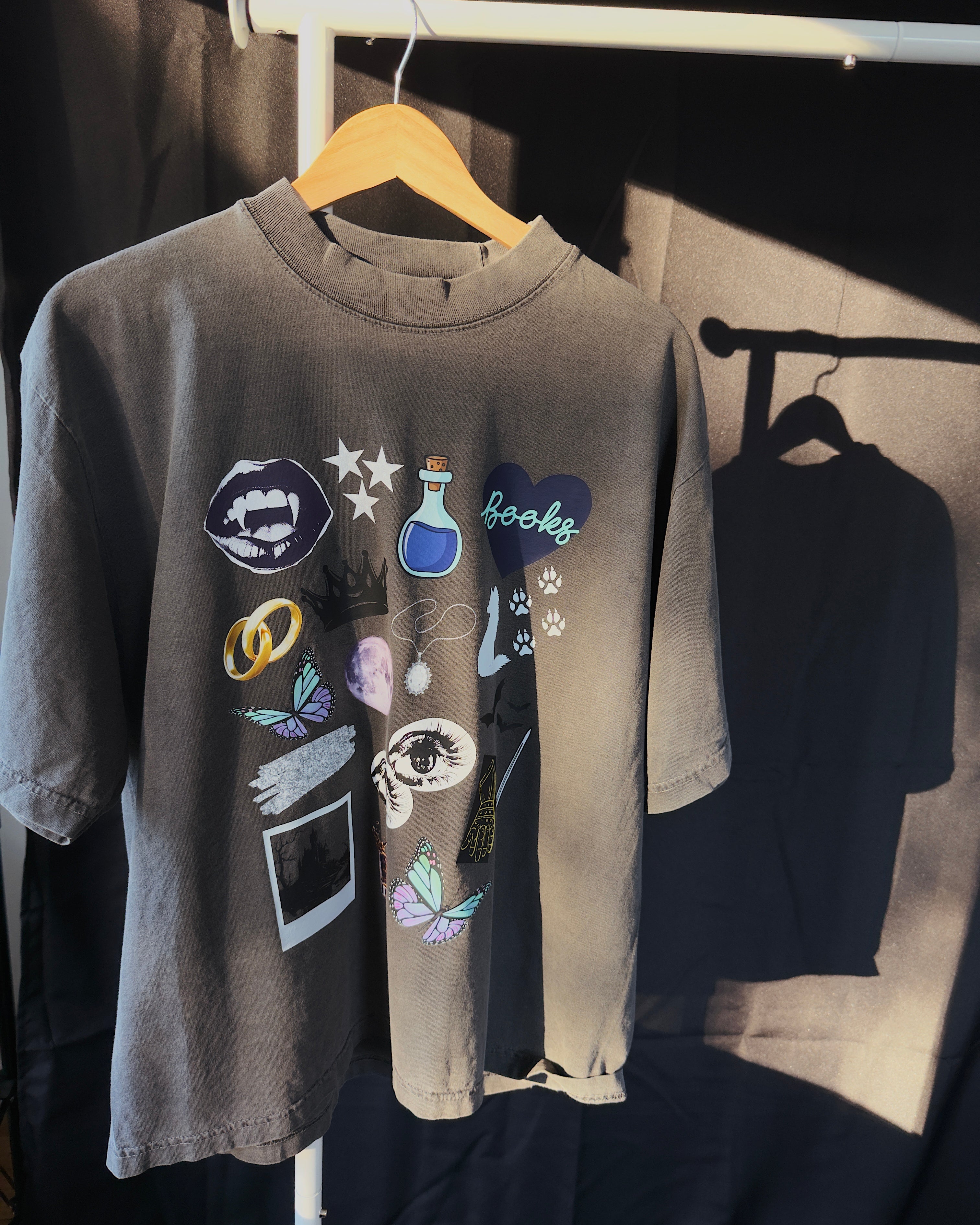 Dark Romantasy Moodboard Box Tee
