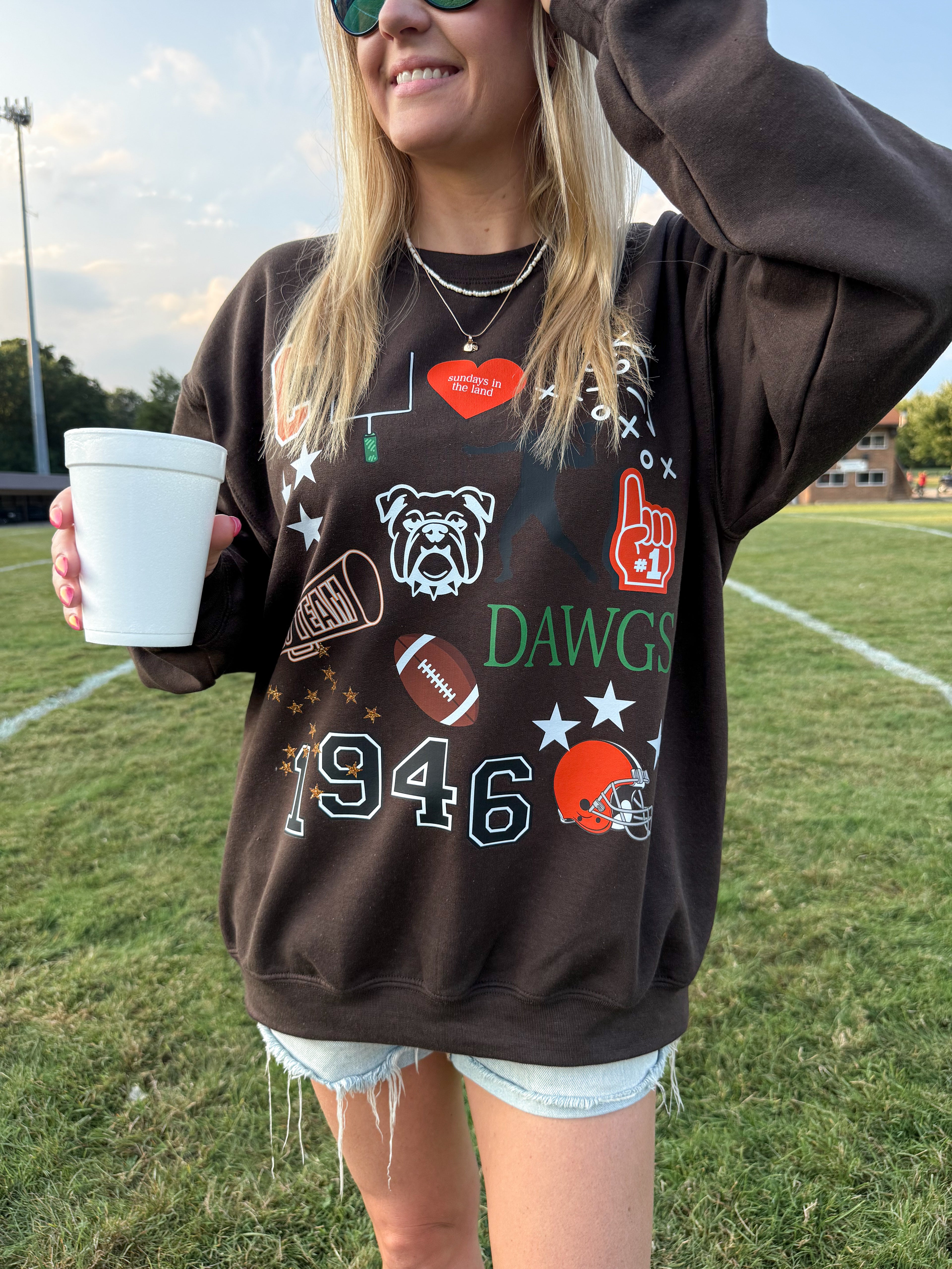 Cleveland Football Moodboard Crewneck