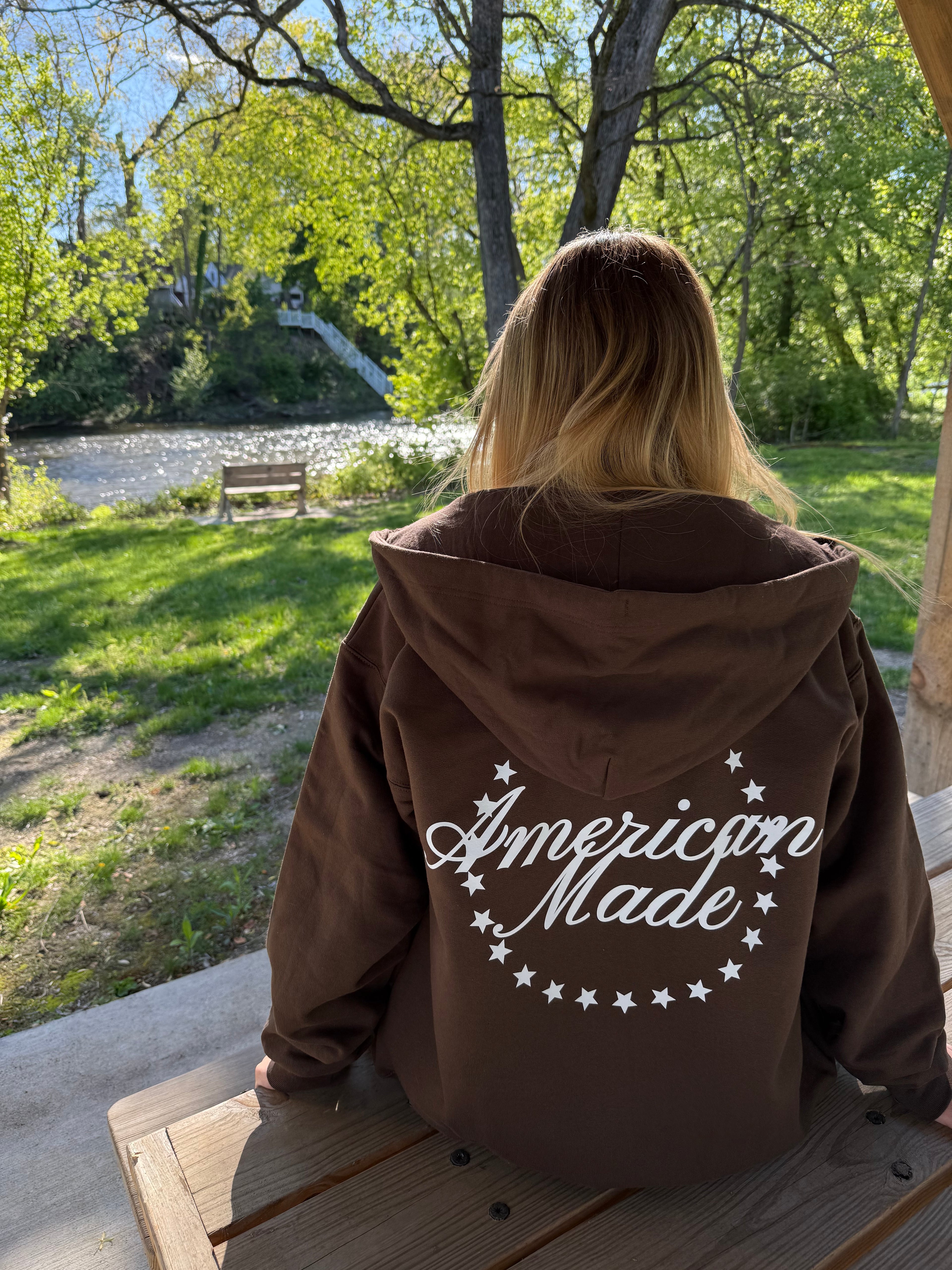 American Made Zip-Up Hoodie