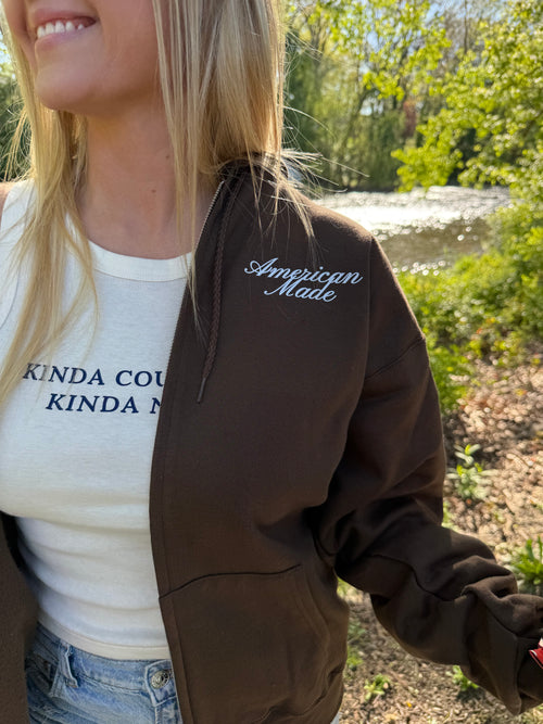 American Made Zip-Up Hoodie
