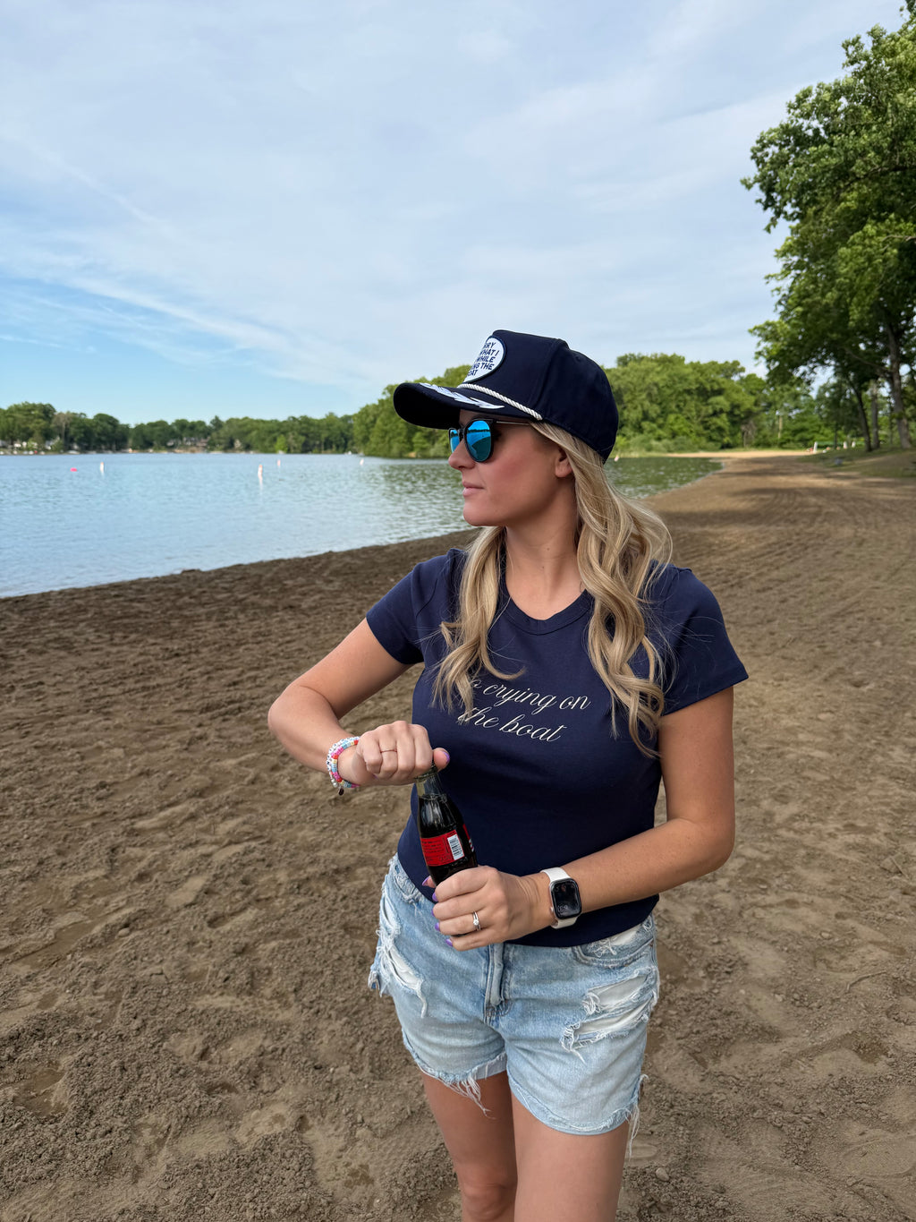 No Crying on the Boat Baby Tee
