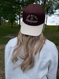 Take Me Out to the Ballgame Trucker Hat - Brown/Cream