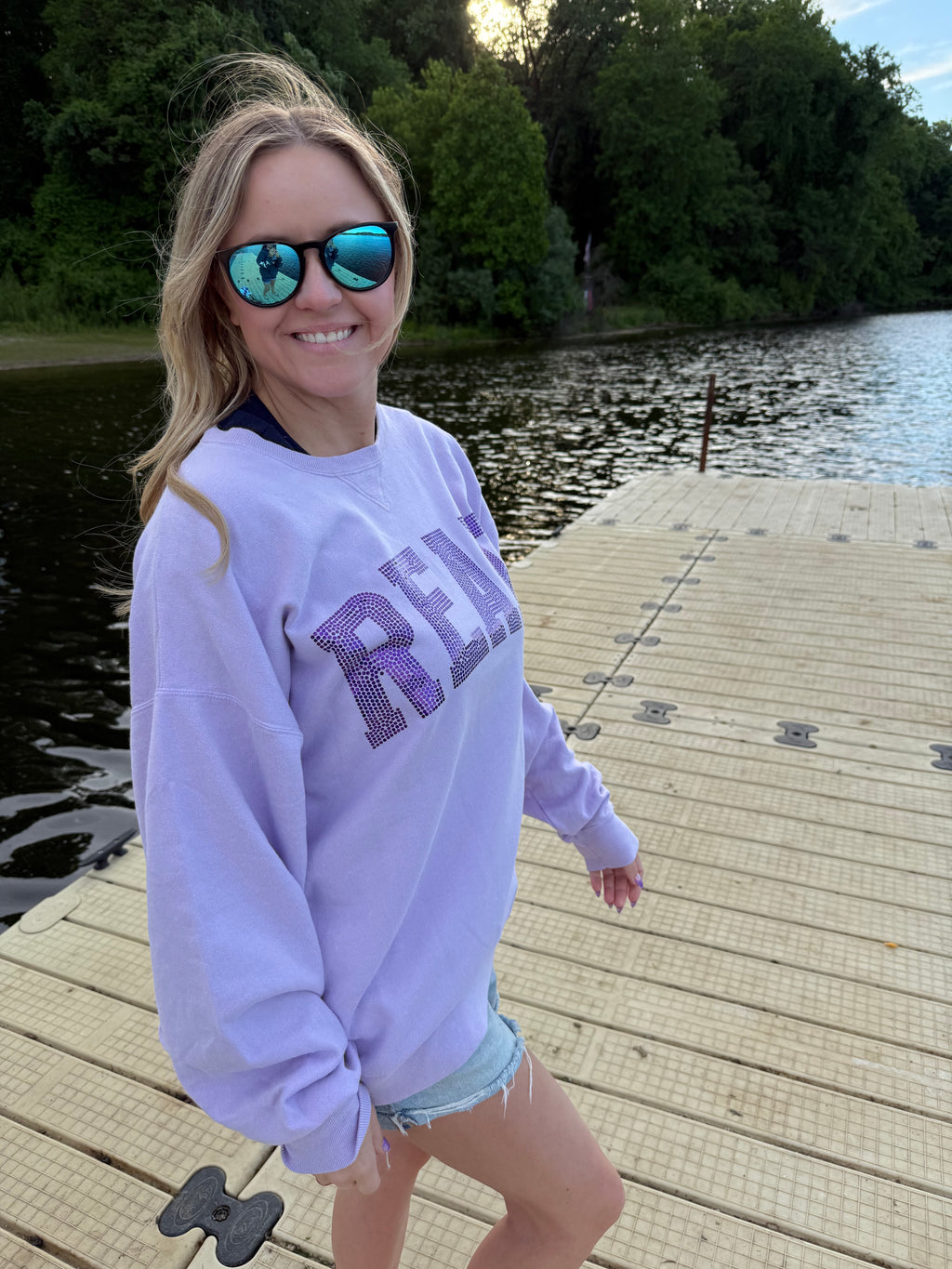 Read Crewneck - Lavender