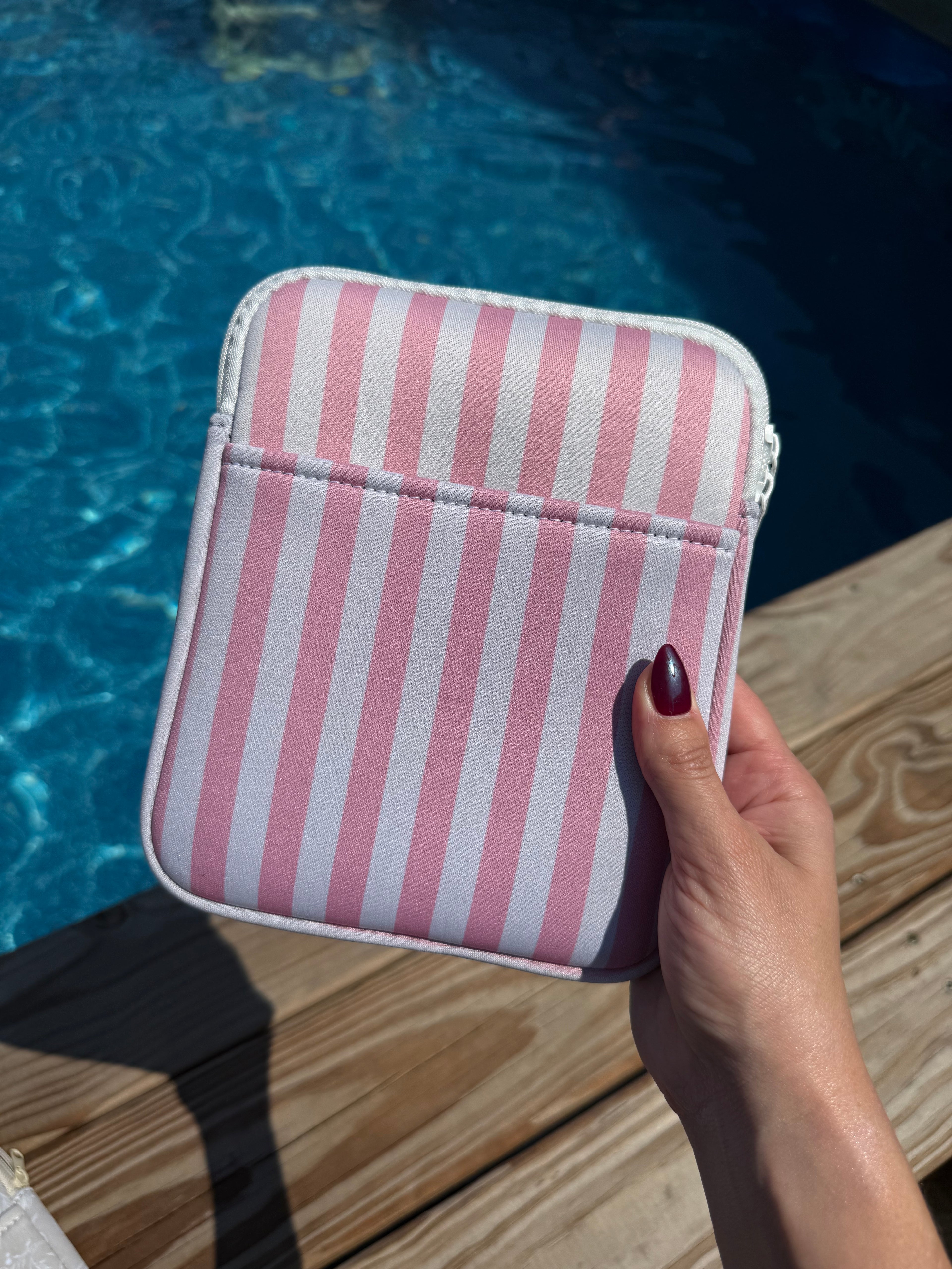Pink Stripes Kindle Sleeve